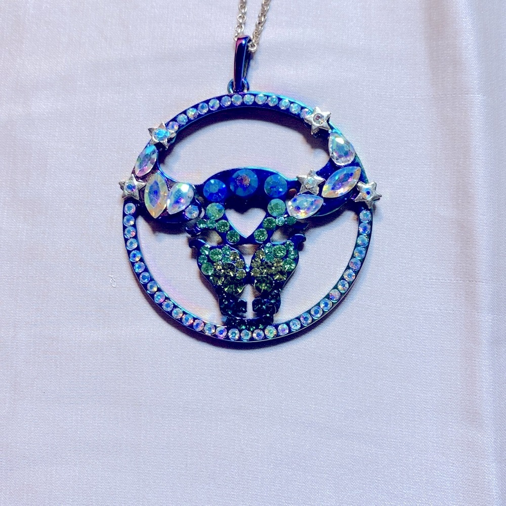 Betsey Johnson Taurus Pendant Necklace